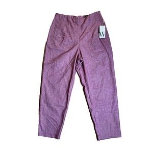 Alfred Dunner Straight Leg High-Rise Size 6 Boysenberry NWT